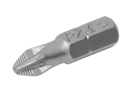 Насадка викруткова PZ1 25 мм ¼" S2 набір 10 шт MASTERTOOL 10-91-251
