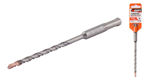 Бур по бетону SDS-plus S4 6×160 мм MASTERTOOL 0-06-160