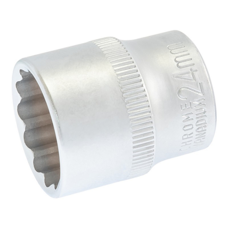 Головка торцева 12-гранна ½" 24 мм L 40 мм CrV MASTERTOOL 78-0624