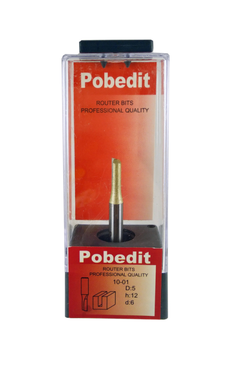 Фреза пазовая прямая одноножевая D-5 мм, d-6 мм Pobedit P-1001-06-05 Фреза пазовая прямая одноножевая D-5 мм, d-6 мм Pobedit P-1001-06-05