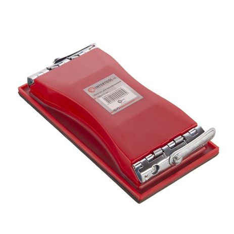 Брусок для шліфування, 100×210 мм, металевий затискач INTERTOOL HT-0002