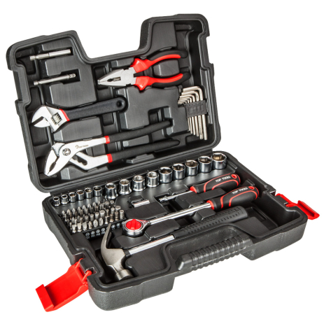 Набор инструмента 1/4", 1/2", 81 шт. Top Tools 38D510 Набор инструмента 1/4", 1/2", 81 шт. Top Tools 38D510
