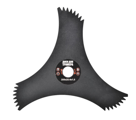 Диск для триммера 255 x 25,4 x 3T с зубцами MASTERTOOL 19-1916 Диск для триммера 255 x 25,4 x 3T с зубцами MASTERTOOL 19-1916