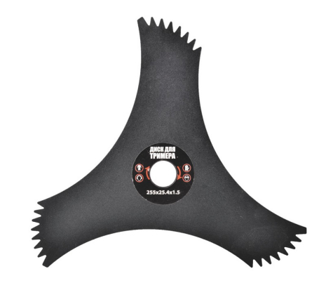 Диск для триммера 255 x 25,4 x 3T с зубцами MASTERTOOL 19-1916