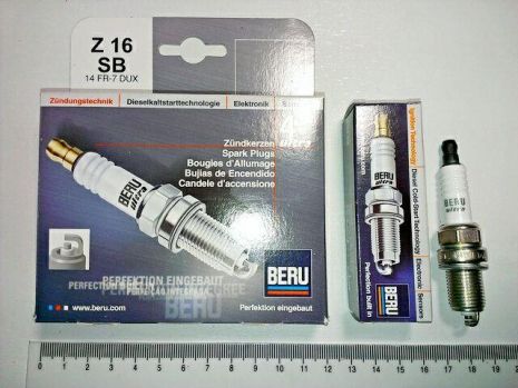Свічка запалювання BERU Z16 (0002335708) ВАЗ 2110 (16-клап.) (1шт.) (2112-3707010)