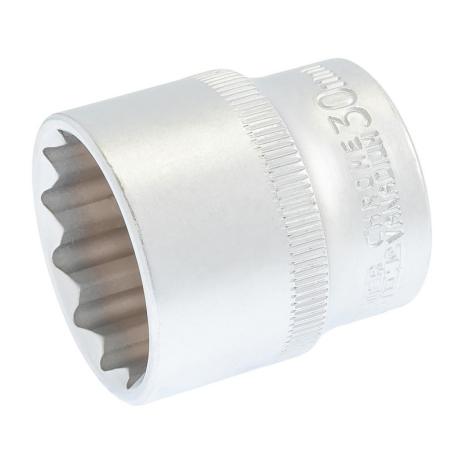 Головка торцева 12-гранна ½" 30 мм L 43 мм CrV MASTERTOOL 78-0630