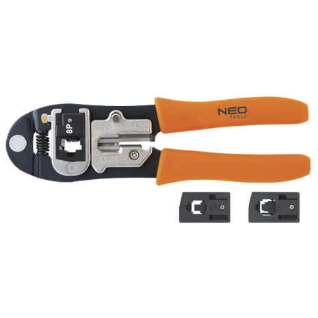 Кліщі для обтиску телефонних наконечників 4P, 6P, 8P, 195 мм NEO 01-501 Кліщі для обтиску телефонних наконечників 4P, 6P, 8P, 195 мм NEO 01-501
