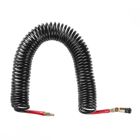 Шланг BLACK M-Flex 6,5×10 мм, 15 м, спіральний поліуретановий, з поворотним шарніром, латунними швидкороз'ємними з'єднаннями, STORM INTERTOOL PT-1794 Шланг BLACK M-Flex 6,5×10 мм, 15 м, спіральний поліуретановий, з поворотним шарніром, латунними швидкороз'ємними з'єднаннями, STORM INTERTOOL PT-1794