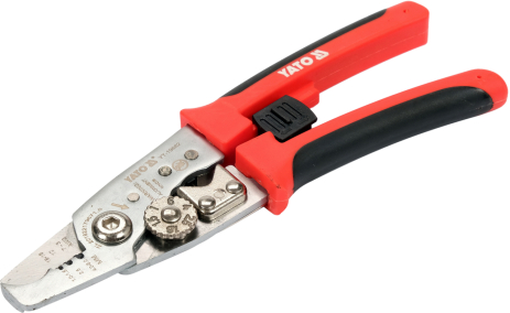 Кліщі для обрізання та зняття ізоляції з провідників 200 мм Yato YT-19682 Кліщі для обрізання та зняття ізоляції з провідників 200 мм Yato YT-19682