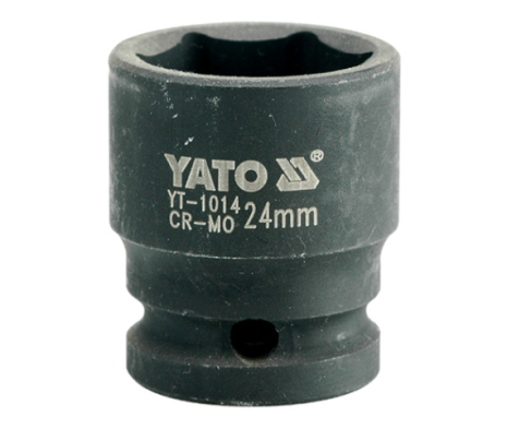 Головка торцевая ударная шестигранная 1/2" 24 мм Yato YT-1014 Головка торцевая ударная шестигранная 1/2" 24 мм Yato YT-1014