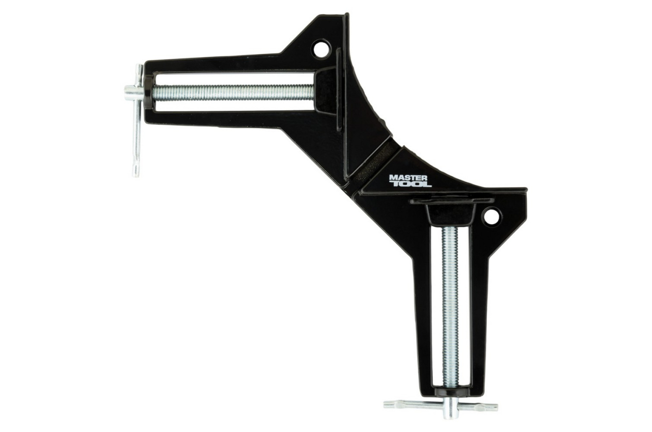Струбцина столярна кутова 90° кут захвату 75 мм 500 Н MASTERTOOL 07-0500 Струбцина столярна кутова 90° кут захвату 75 мм 500 Н MASTERTOOL 07-0500