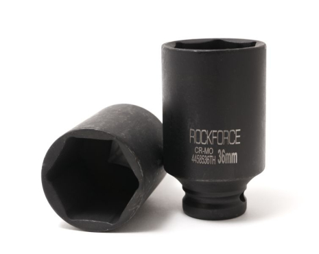 Головка ударна глибока тонкостінна 36мм (6гр.), 1/2", ROCKFORCE FORSAGE RF-4458536TH