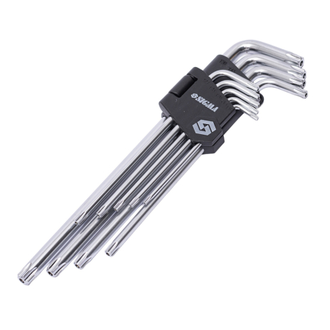 Ключи TORX 9шт T10-T50мм CrV (длинные с отверстием) SIGMA 4022231 Ключи TORX 9шт T10-T50мм CrV (длинные с отверстием) SIGMA 4022231