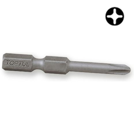 Насадка 1/4" 50 мм PH2 (под шуруповерт) TOPTUL FSLA0802 Насадка 1/4" 50 мм PH2 (под шуруповерт) TOPTUL FSLA0802