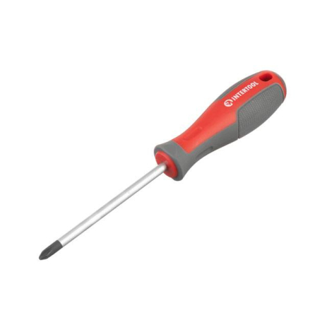 Викруткa хрестова, PH2×100 мм, Cr-V INTERTOOL VT-3320