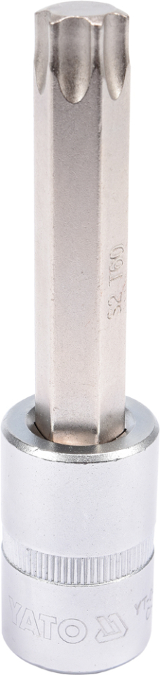 Головка торцева з викрутковою насадкою TORX 1/2" Т60 100 мм Yato YT-04328 Головка торцева з викрутковою насадкою TORX 1/2" Т60 100 мм Yato YT-04328