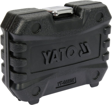 Насадки 6-гранні для гальмівних супортів авто: квадр-3/8", 1/2" 7-22 мм, 11 шт. Yato YT-06808 Насадки 6-гранні для гальмівних супортів авто: квадр-3/8", 1/2" 7-22 мм, 11 шт. Yato YT-06808