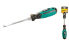 Отвёртка шлицевая магнитная HEXAGON SL6х100 мм ручка с TPR покрытием MASTERTOOL 45-8610 Отвёртка шлицевая магнитная HEXAGON SL6х100 мм ручка с TPR покрытием MASTERTOOL 45-8610