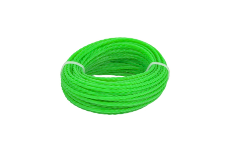 Леска для триммера TWISTED SQUARE 2.0 мм × 15 м MASTERTOOL 19-1220