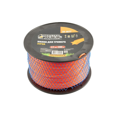 Леска для триммера STAR 2.7 мм × 205 м MASTERTOOL 19-1827