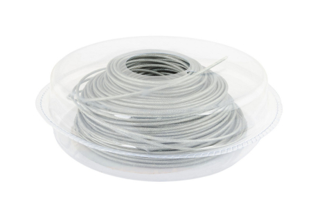 Леска для триммера STEEL CORD со стальным сердечником 2.4 мм × 46 м MASTERTOOL 19-2012