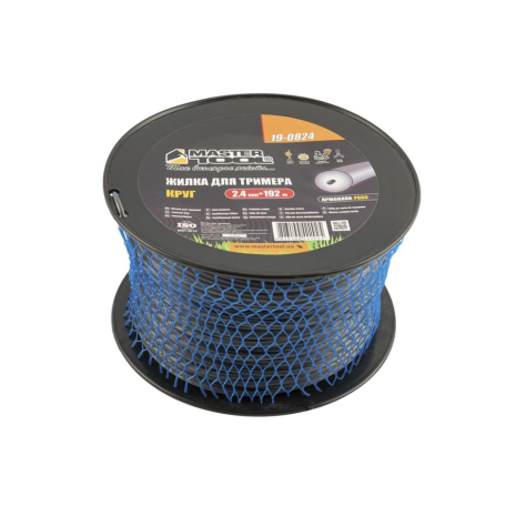 Лісочка для тримера ROUND REINFORCED 2.4 мм × 192 м MASTERTOOL 19-0824