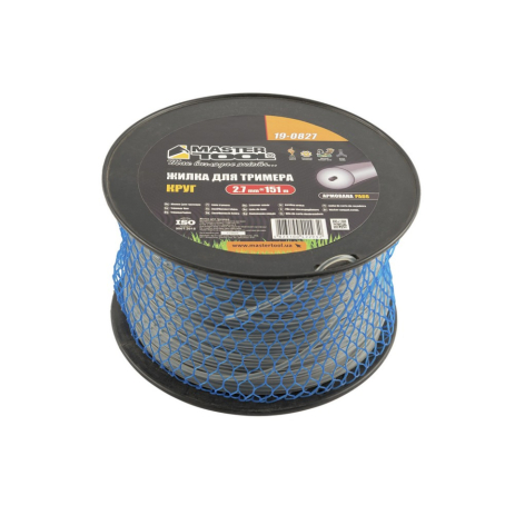 Лісочка для тримера ROUND REINFORCED 2.7 мм × 151 м MASTERTOOL 19-0827 Лісочка для тримера ROUND REINFORCED 2.7 мм × 151 м MASTERTOOL 19-0827