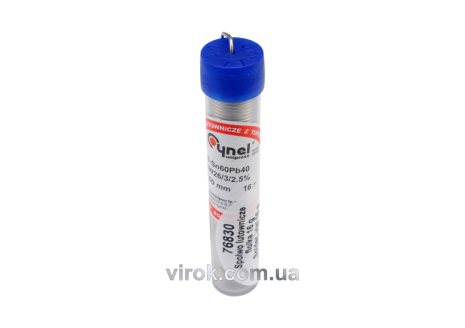 Припій із флюсом Sn60-Pb40 дротяний 1 мм 16 г Vorel 76830 Припій із флюсом Sn60-Pb40 дротяний 1 мм 16 г Vorel 76830
