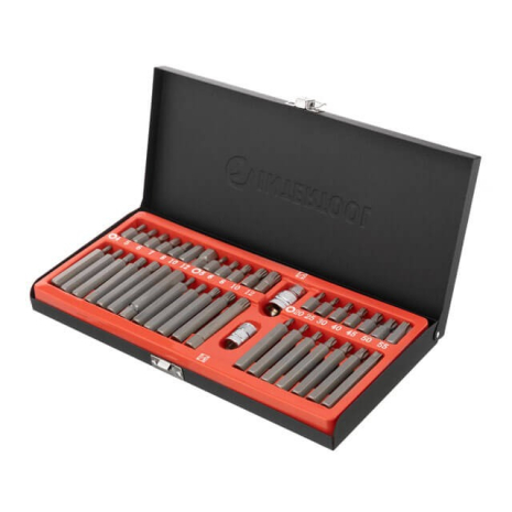 Набір зірок і шестигранників STORM, S2, 40 од. (TORX, HEX, SPLINE) INTERTOOL ET-8041