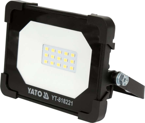 Прожектор с SMD-диодным излучателем: 10 Вт, 230 В, 950 Лм, 15 диодов, 115x 98x 32 мм Yato YT-818221 Прожектор с SMD-диодным излучателем: 10 Вт, 230 В, 950 Лм, 15 диодов, 115x 98x 32 мм Yato YT-818221