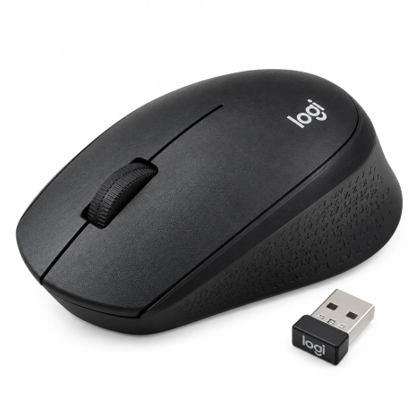 Бездротова безшумна миша Logitech M330 Silent Plus, USB 2.4 ГГц, Black Бездротова безшумна миша Logitech M330 Silent Plus, USB 2.4 ГГц, Black