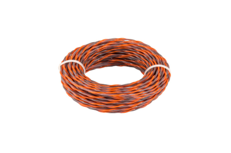 Лісочка для тримера безшумна SPIRAL 2.4 мм × 15 м двокольорова MASTERTOOL 19-1624