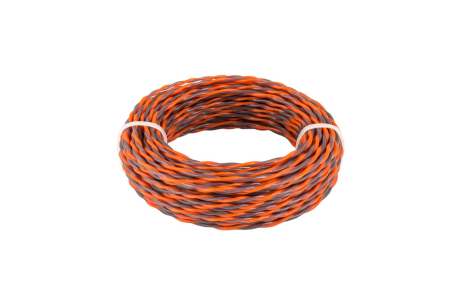 Леска для триммера бесшумная SPIRAL 2.7 мм × 15 м двухцветная MASTERTOOL 19-1627