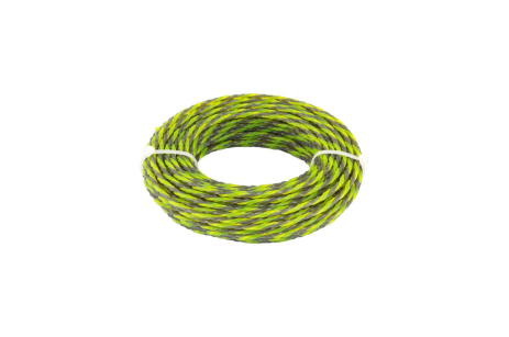 Леска для триммера бесшумная SPIRAL SQUARE 2.7 мм × 15 м двухцветная MASTERTOOL 19-0427