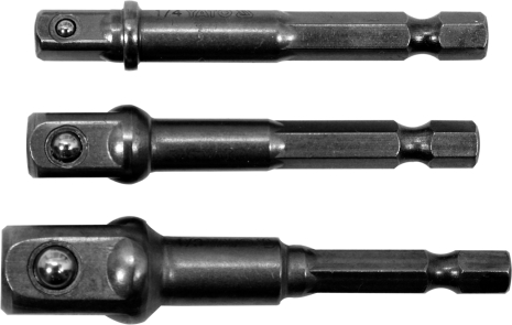 Тримачі-адаптери торцевих головок 1/4" 1/4" 3/8" 1/2" 3 шт Yato YT-04685 Тримачі-адаптери торцевих головок 1/4" 1/4" 3/8" 1/2" 3 шт Yato YT-04685