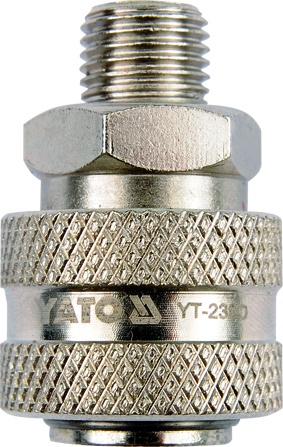 Швидкодійство. муфта з нар. різьбленням 1/2" Yato YT-2392 Швидкодійство. муфта з нар. різьбленням 1/2" Yato YT-2392