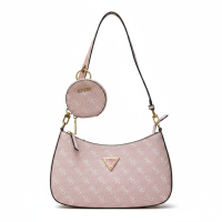 Жіноча сумка Guess 016 багет хобо рожева