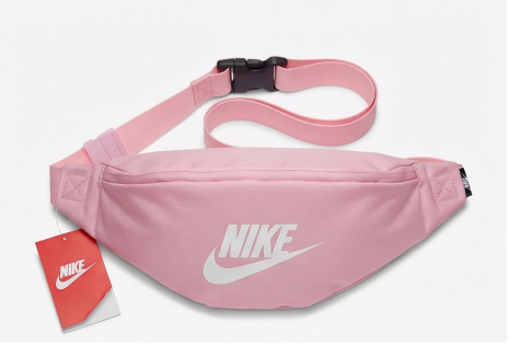 Бананка Nike 162406 поясна сумка рожева біле лого Бананка Nike 162406 поясна сумка рожева біле лого