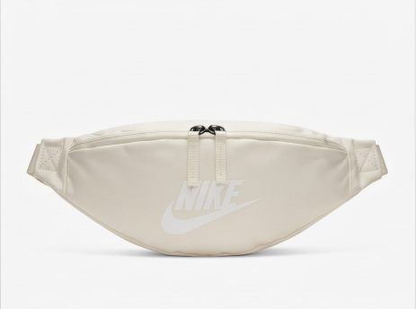 Бананка Nike 162406 поясная сумка белая молочная белое лого