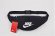 Бананка Nike 162406 поясная сумка черная белое лого