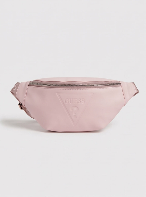 Жіноча поясна сумка бананка Guess рожева Жіноча поясна сумка бананка Guess рожева