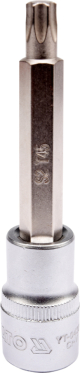 Головка торцева з викрутковою насадкою TORX 1/2" Т45 100 мм Yato YT-04325 Головка торцева з викрутковою насадкою TORX 1/2" Т45 100 мм Yato YT-04325