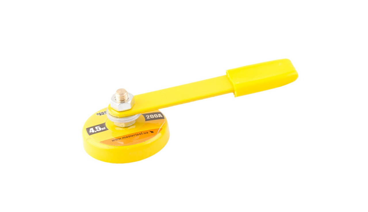 Зажим массы магнитный 4,5 кг Ø 50 мм 200 А MASTERTOOL 81-0192 Зажим массы магнитный 4,5 кг Ø 50 мм 200 А MASTERTOOL 81-0192