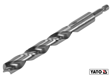 Сверло по дереву спиральное Ø13 x 100/60 мм HEX 1/4" HSS 4241 Yato YT-33868 Сверло по дереву спиральное Ø13 x 100/60 мм HEX 1/4" HSS 4241 Yato YT-33868