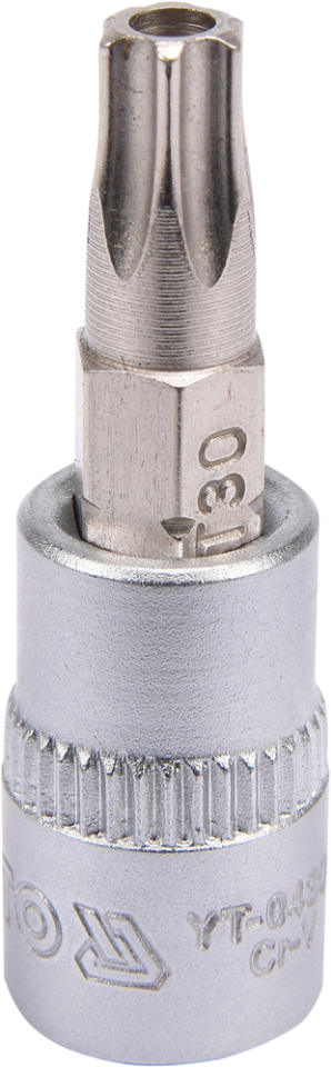 Головка торцевая с отверточной насадкой TORX 1/4" Т30 37 мм Yato YT-04306 Головка торцевая с отверточной насадкой TORX 1/4" Т30 37 мм Yato YT-04306