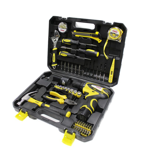 Набір інструментів з шуруповертом 68пр.1/4" (6гр) (5-13мм) WMC TOOLS 2068 Набір інструментів з шуруповертом 68пр.1/4" (6гр) (5-13мм) WMC TOOLS 2068