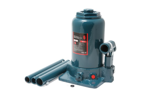 Домкрат бутылочный 6т с двумя штоками (h min 215мм, h max 485мм) FORSAGE F-TF0602(0606) Домкрат бутылочный 6т с двумя штоками (h min 215мм, h max 485мм) FORSAGE F-TF0602(0606)