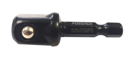 Адаптер перехідник для шуруповерта 1/2"(F) x 1/4"(HEX) Forsage ROCKFORCE F-8094250MPB Адаптер перехідник для шуруповерта 1/2"(F) x 1/4"(HEX) Forsage ROCKFORCE F-8094250MPB