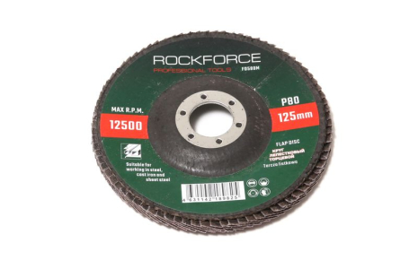 Коло пелюсткове торцеве 125х22мм P60 ROCKFORCE FORSAGE RF-FD560M Коло пелюсткове торцеве 125х22мм P60 ROCKFORCE FORSAGE RF-FD560M