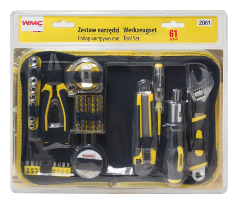 Набір інструментів 61пр 2061 WMC TOOLS WT-2061 Набір інструментів 61пр 2061 WMC TOOLS WT-2061